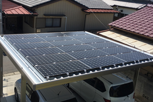 栃木県 M様邸 ｶｰﾎﾟｰﾄ+4.5kW